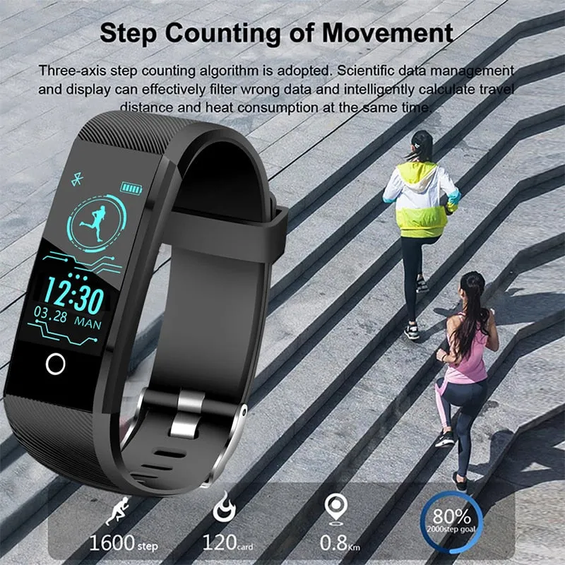 2019New Smartwatch Men Fitness Tracker Pedometer Sport Watch Blood Pressure Heart Rate Monitor Women Smart Watch for ios Android