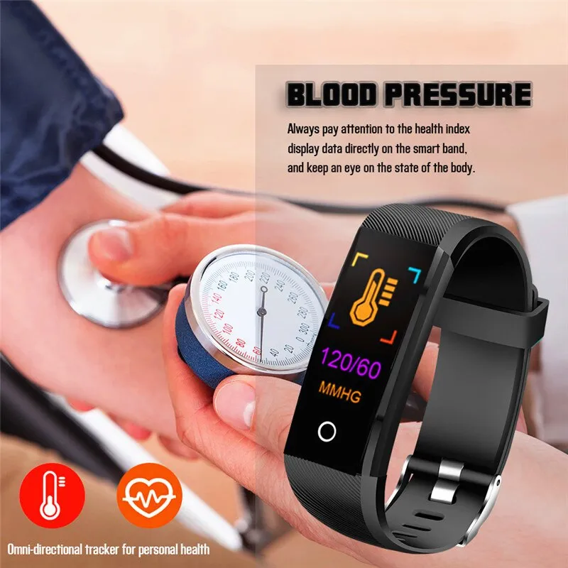 2019New Smartwatch Men Fitness Tracker Pedometer Sport Watch Blood Pressure Heart Rate Monitor Women Smart Watch for ios Android