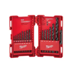 48-89-2801 Thunderbolt Black Oxide Drill Bit Set - 21 Piece