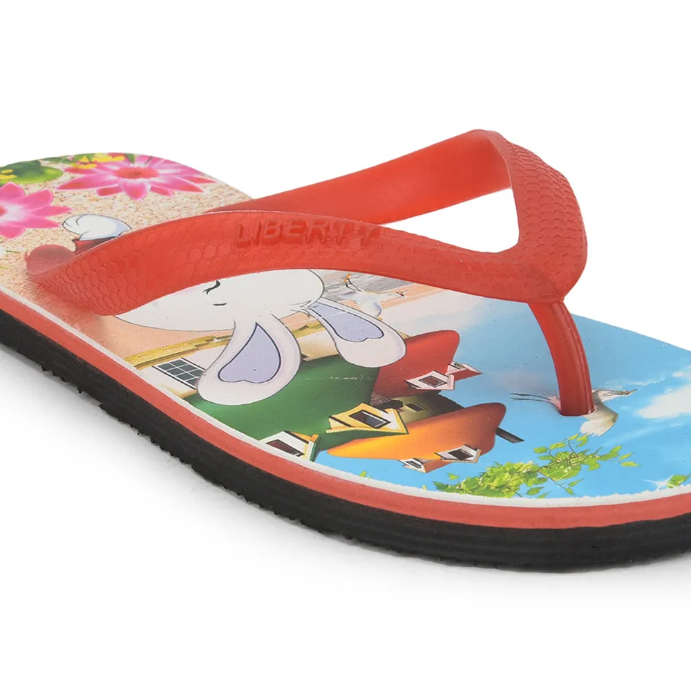 A-HA By Liberty AHA-127E Red Flip Flop For Kids