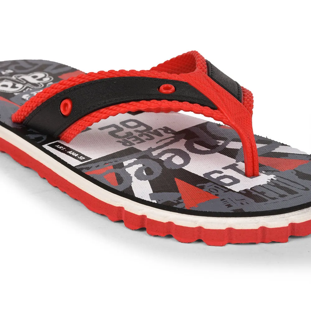 A-HA By Liberty AHA-32 Red Flip-Flops For Men