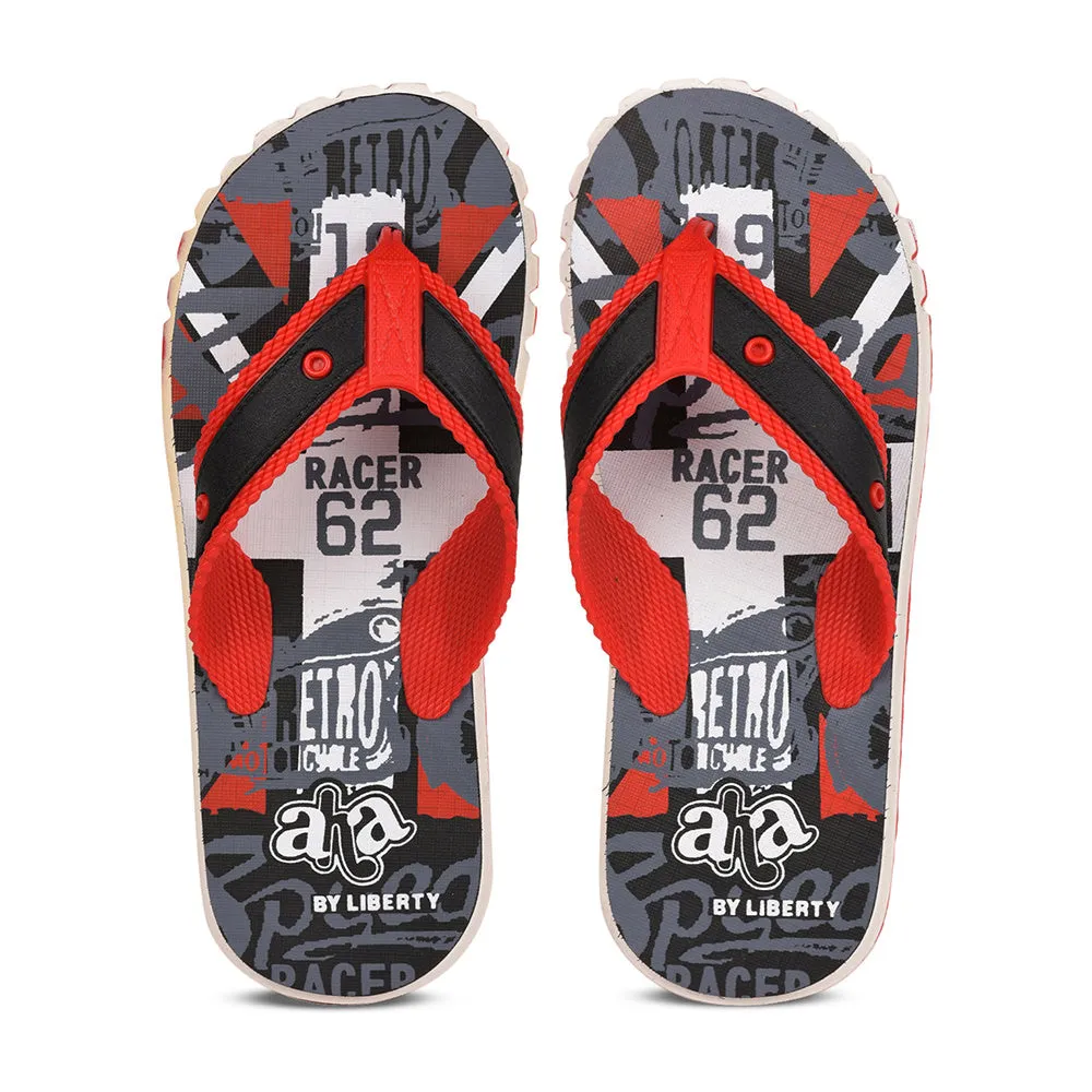 A-HA By Liberty AHA-32 Red Flip-Flops For Men