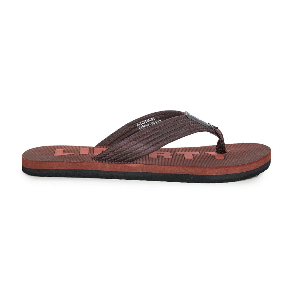 A-HA By Liberty UTM-3 Brown Flip-Flop For Men