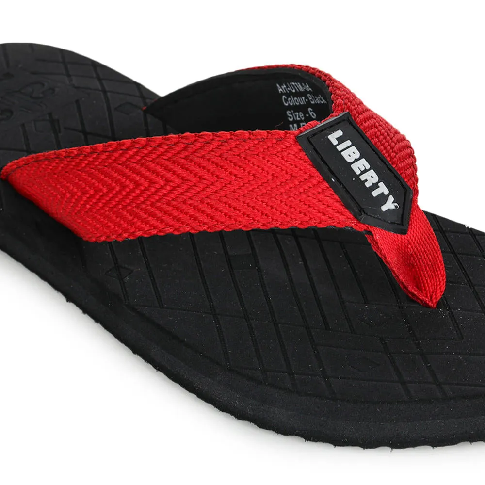 A-HA By Liberty UTM-4 Black Flip-Flop For Men