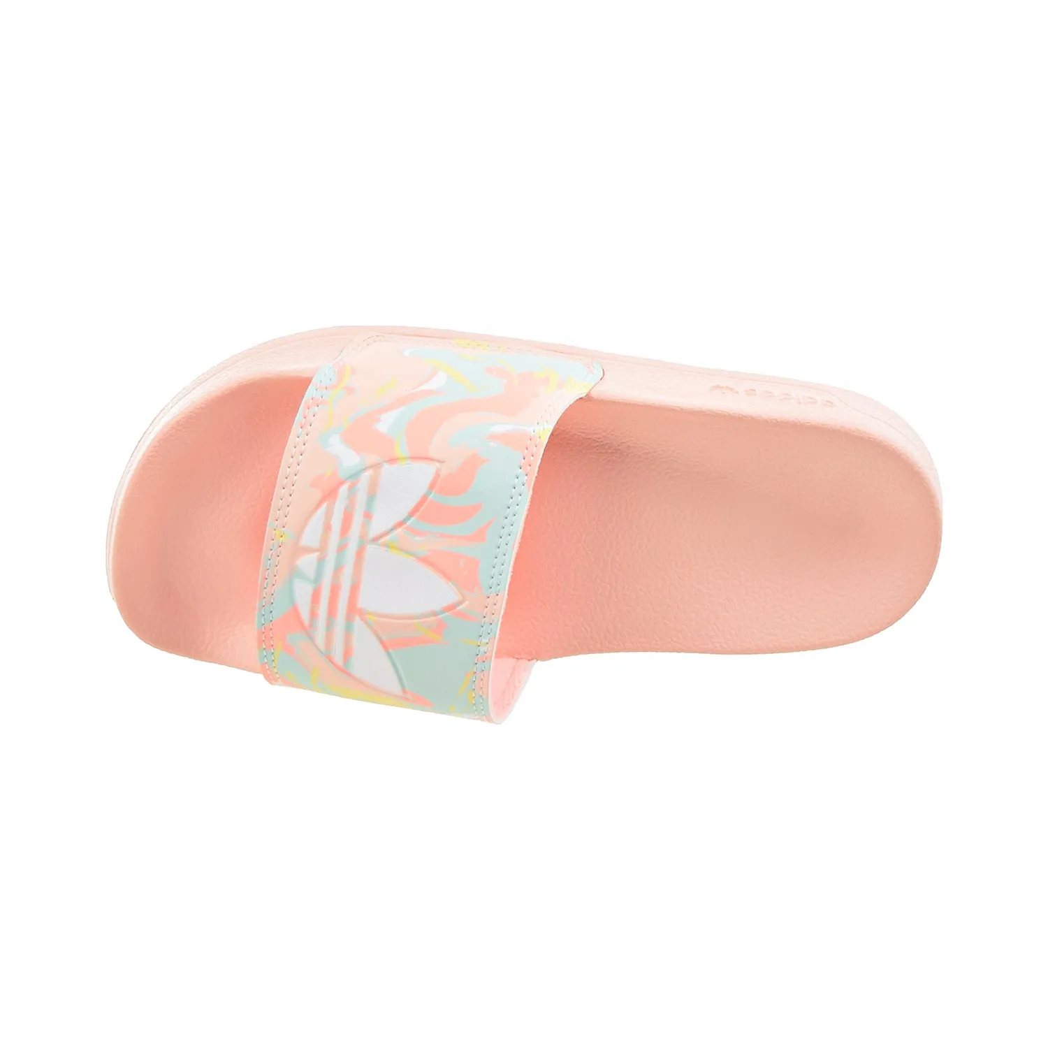 Adidas Adilette Big Kids' Slides Haze Coral-Cloud White