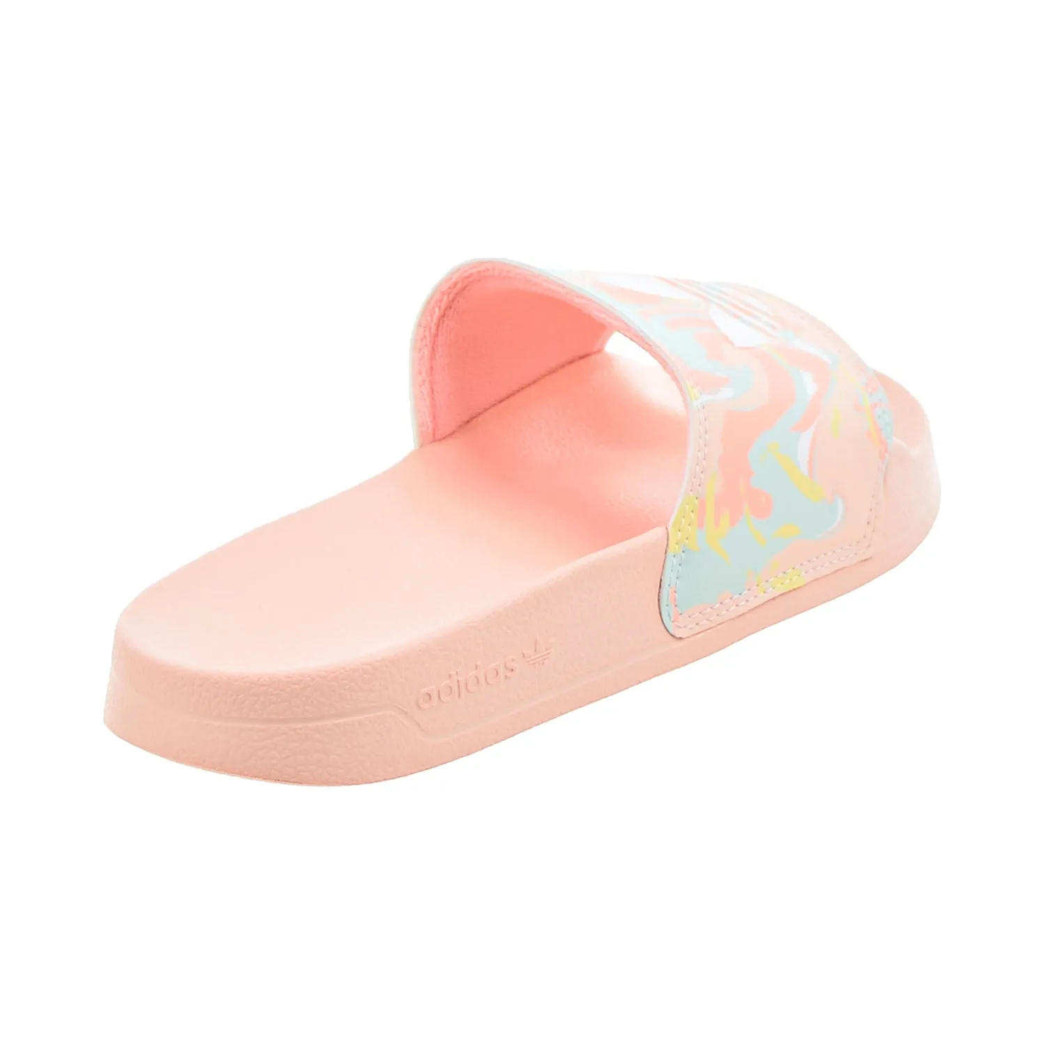 Adidas Adilette Big Kids' Slides Haze Coral-Cloud White