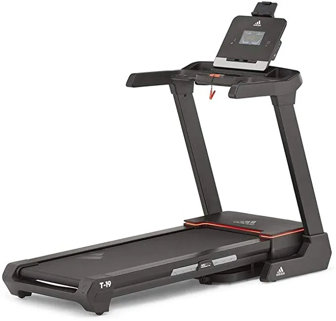 Adidas Unisex Adult T-19 Cardio Treadmill Training Equipment - 3.5HP DC motor - Black