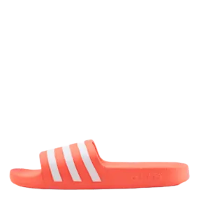 Adilette Aqua Slides Solar Red / Cloud White / Solar Red