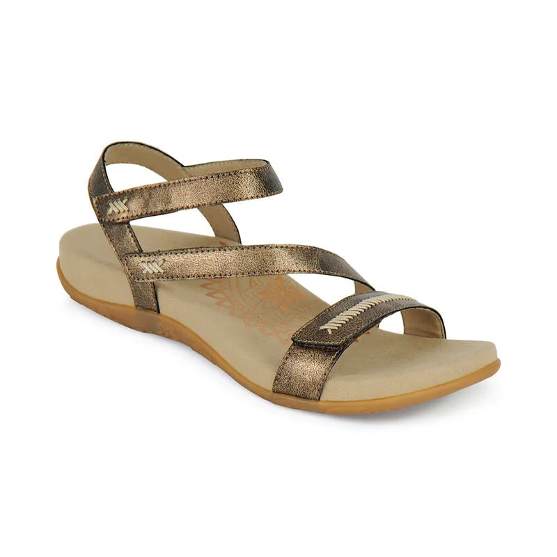 Aetrex Gabby Adjustable Quarter Strap Sandal