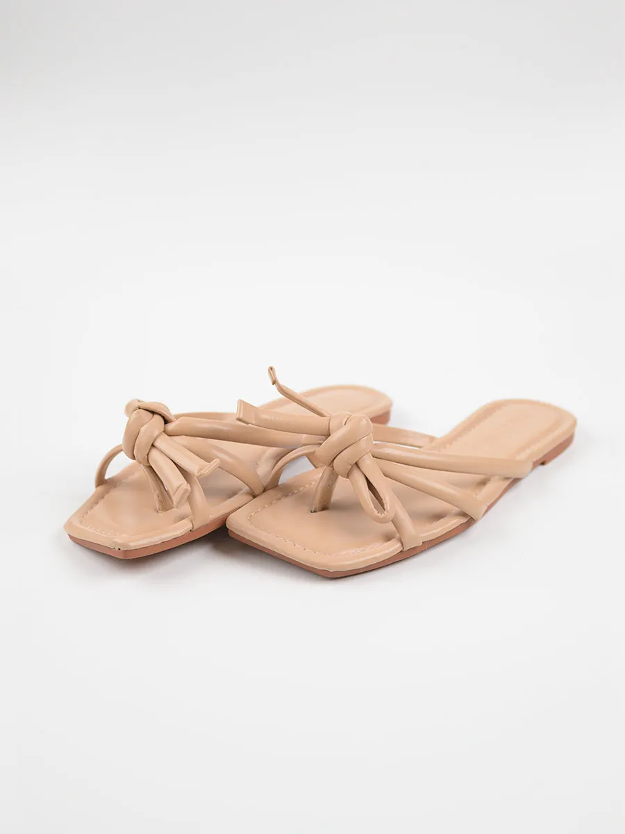 Ailee Knot Flat Sandals