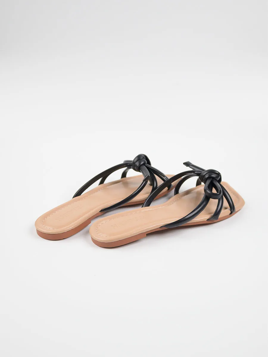 Ailee Knot Flat Sandals