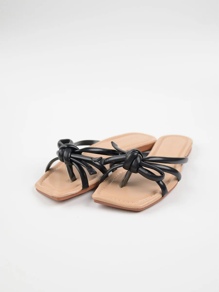 Ailee Knot Flat Sandals