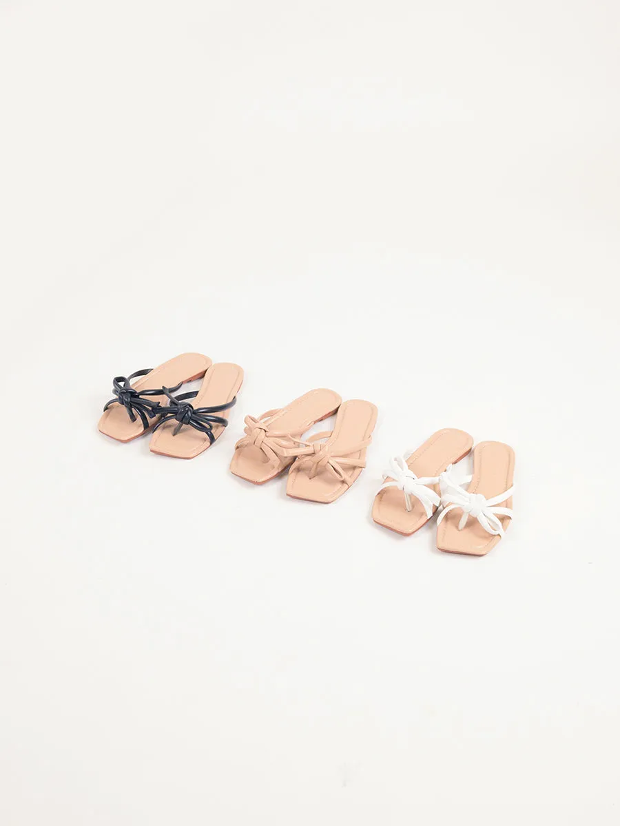 Ailee Knot Flat Sandals