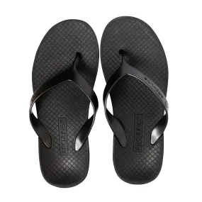 Archline Balance Orthotic Thongs - Black/Black