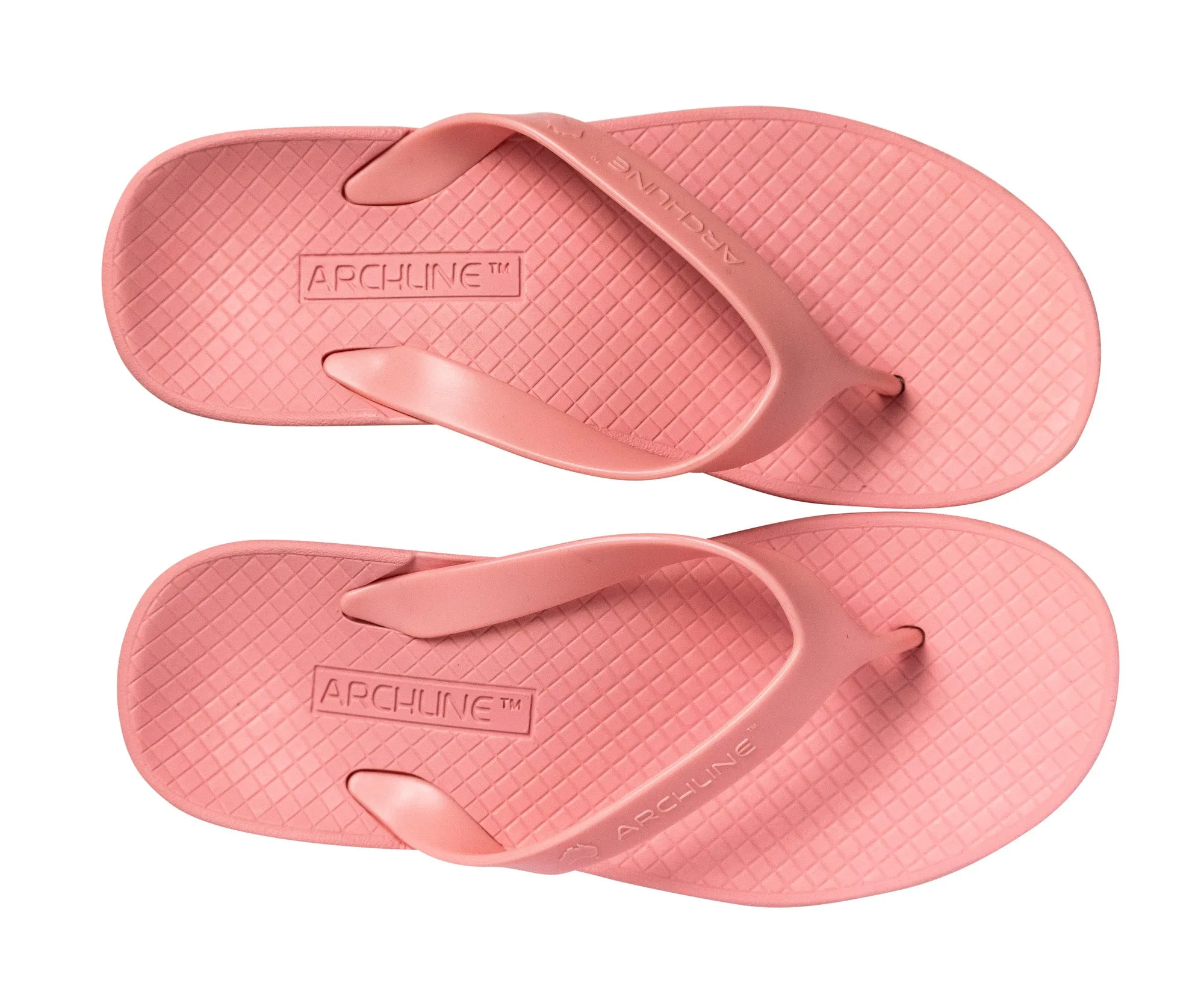 Archline Balance Orthotic Thongs - Coral Pink