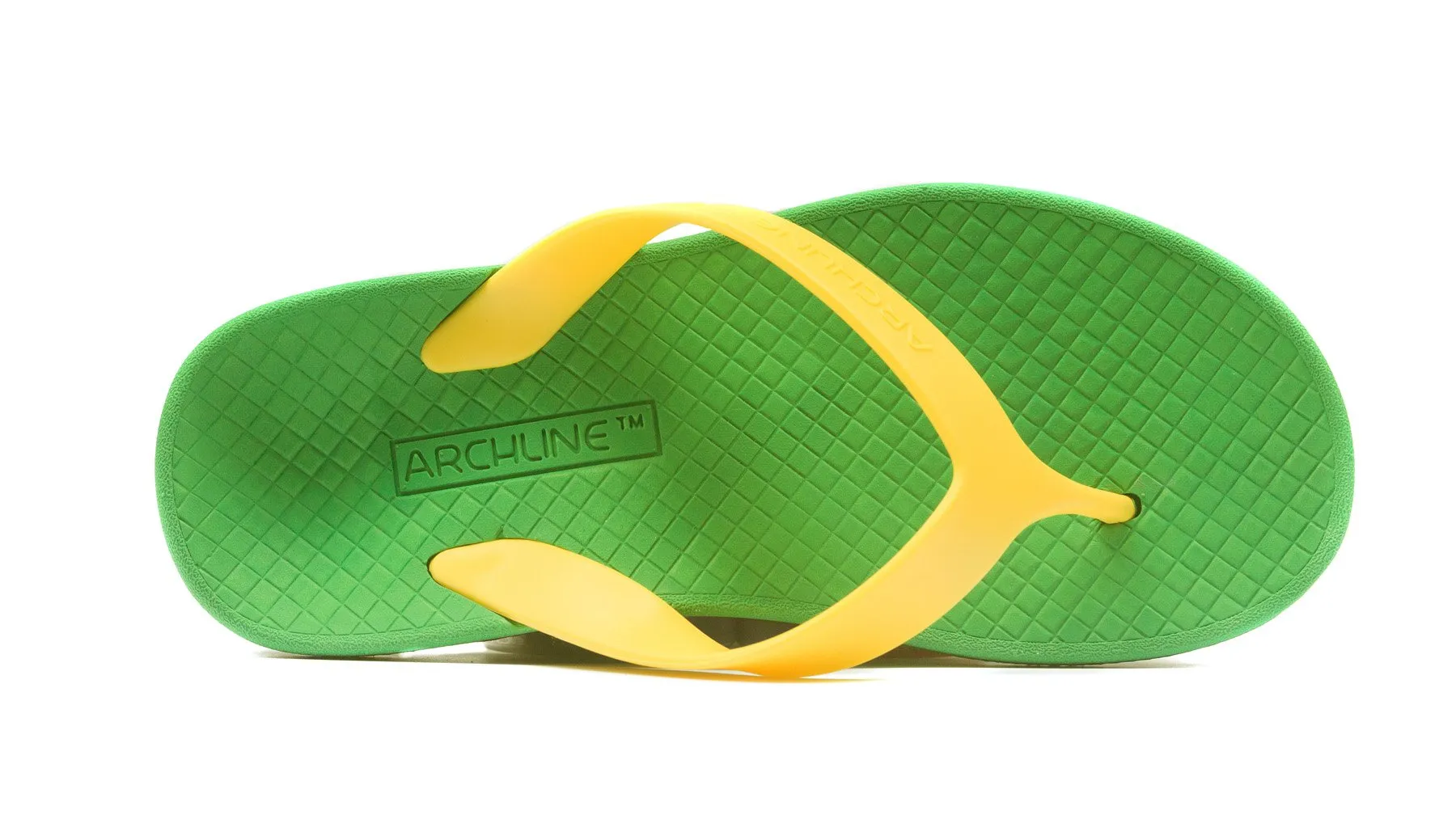 Archline Balance Orthotic Thongs - Green/Gold