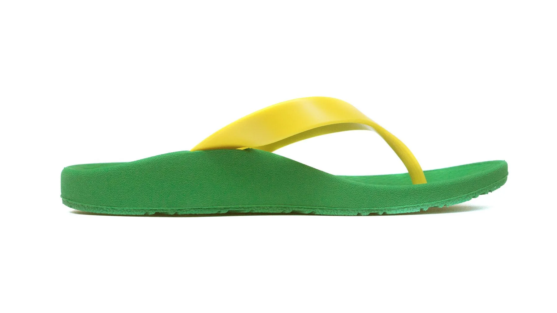 Archline Balance Orthotic Thongs - Green/Gold