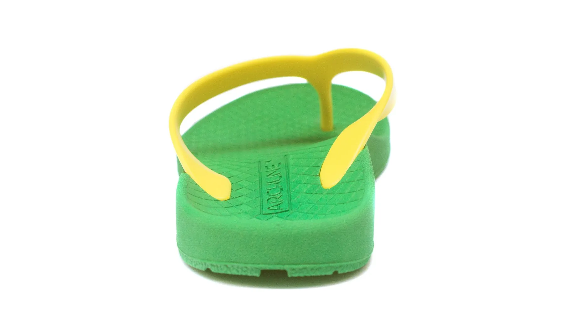 Archline Balance Orthotic Thongs - Green/Gold