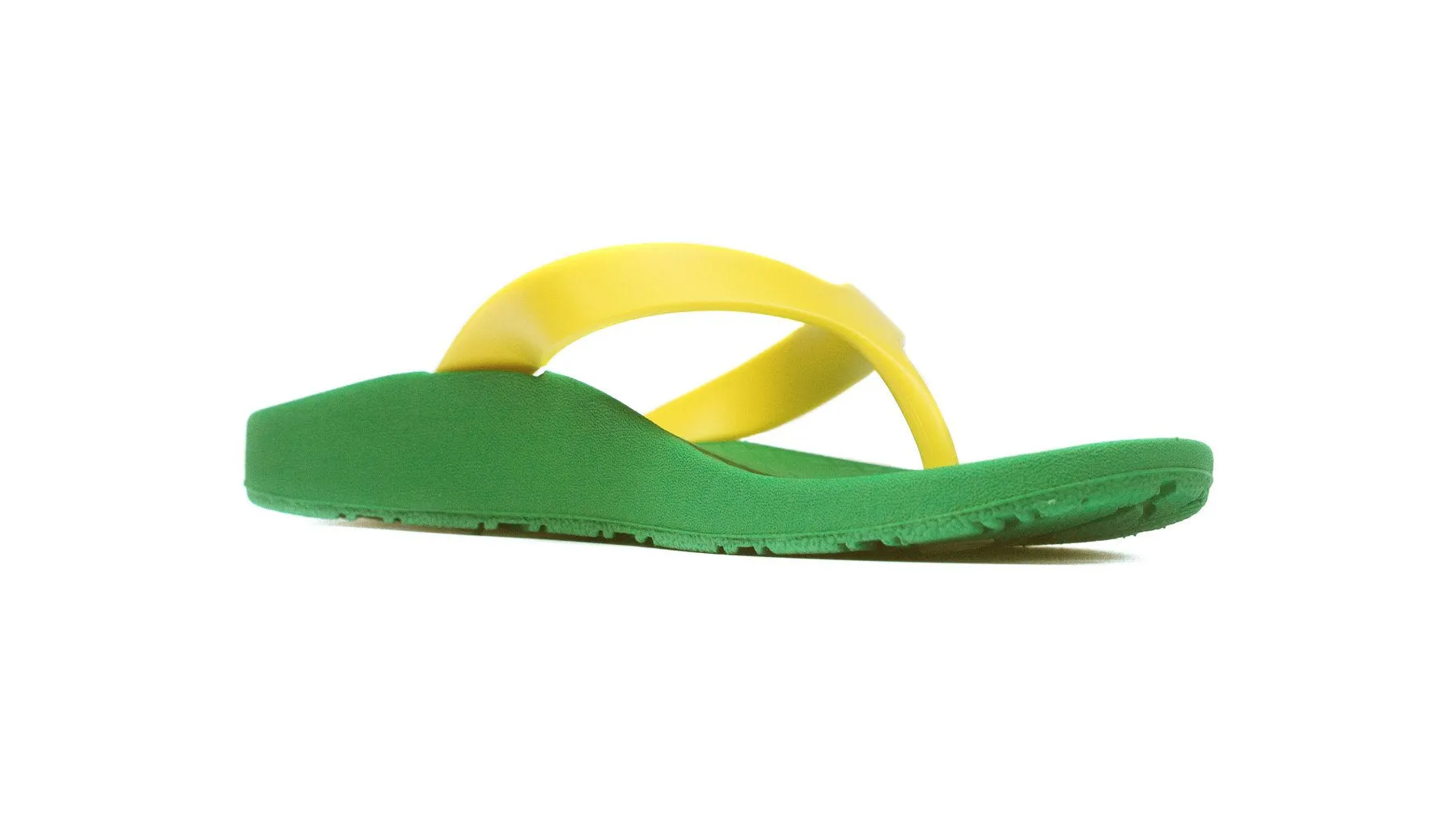 Archline Balance Orthotic Thongs - Green/Gold