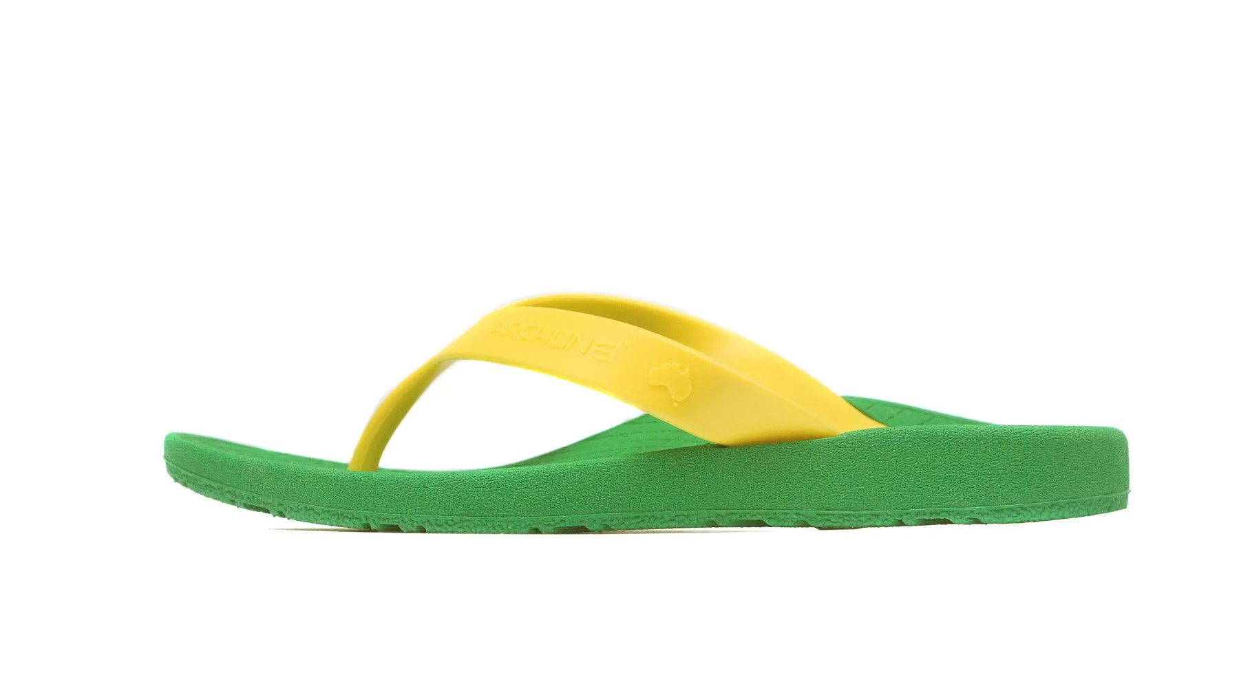 Archline Balance Orthotic Thongs - Green/Gold