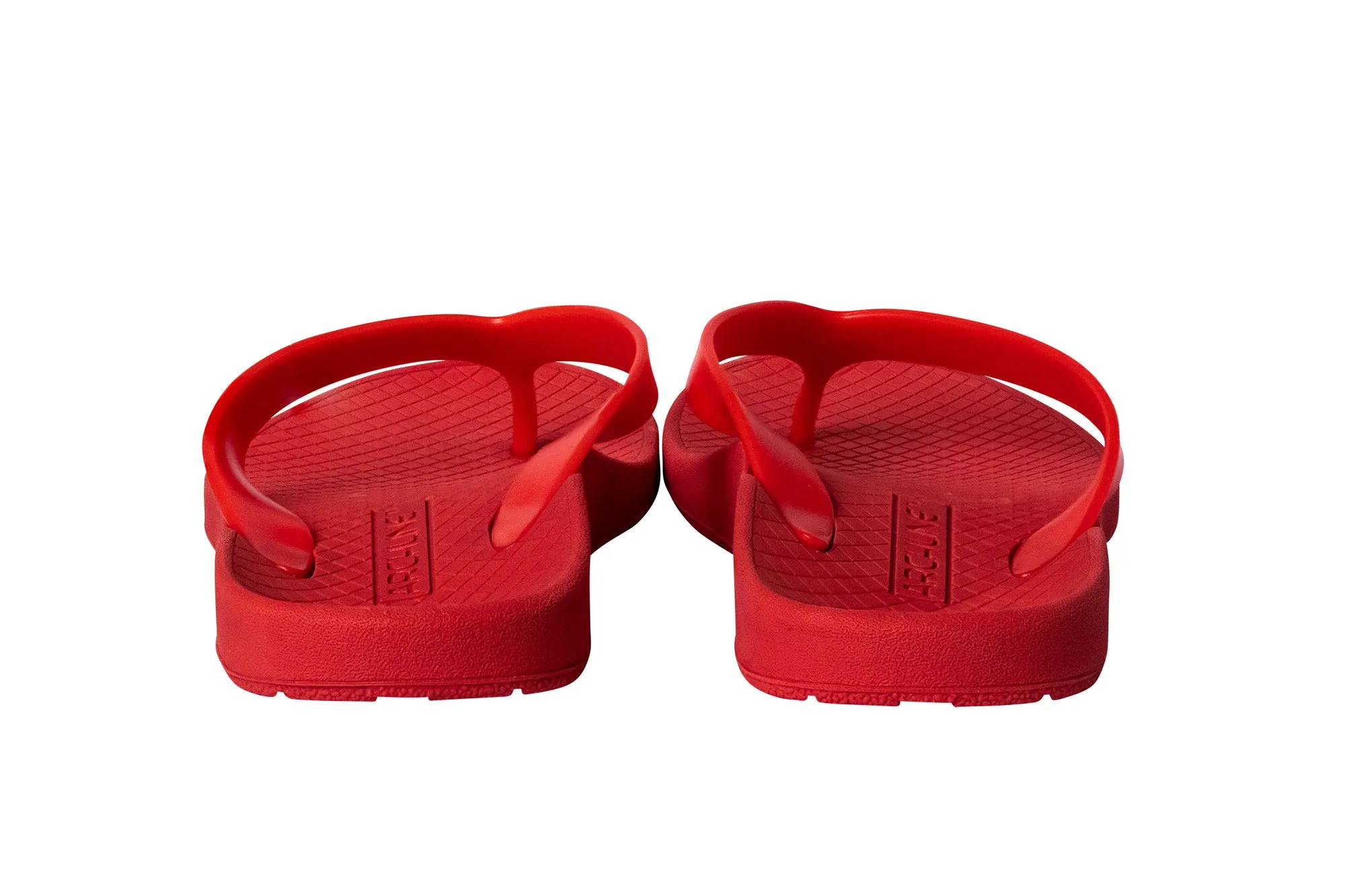 Archline Balance Orthotic Thongs - Red/Red