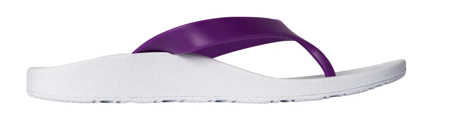 Archline Balance Orthotic Thongs - White/Fuchsia