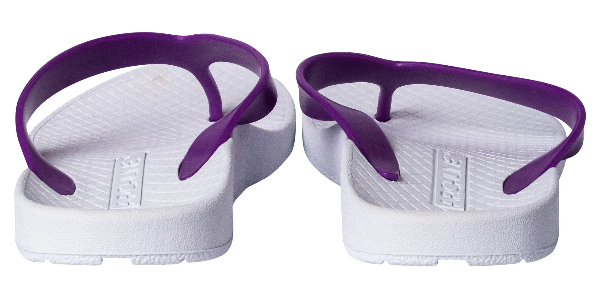 Archline Balance Orthotic Thongs - White/Fuchsia