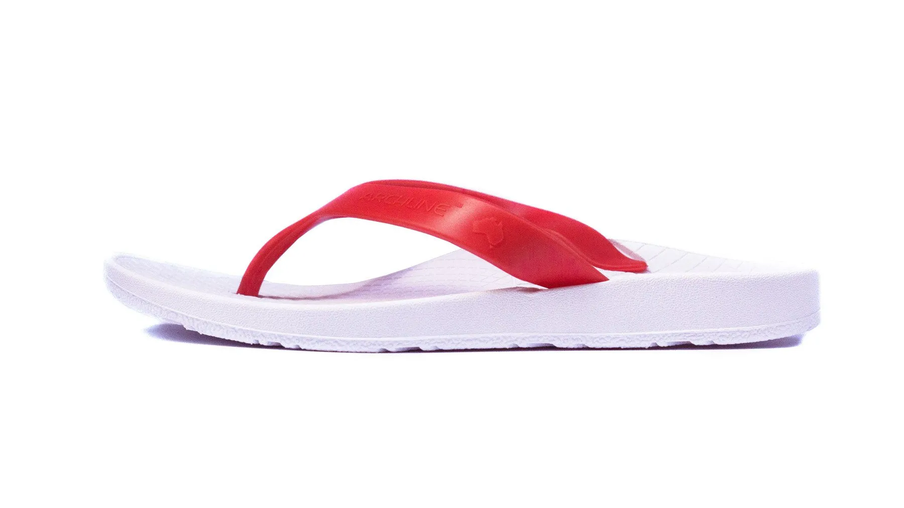 Archline Balance Orthotic Thongs - White/Red