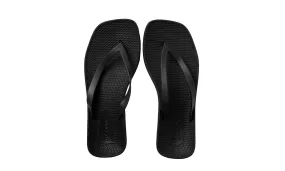 Archline Breeze Orthotic Thongs – Black/Black