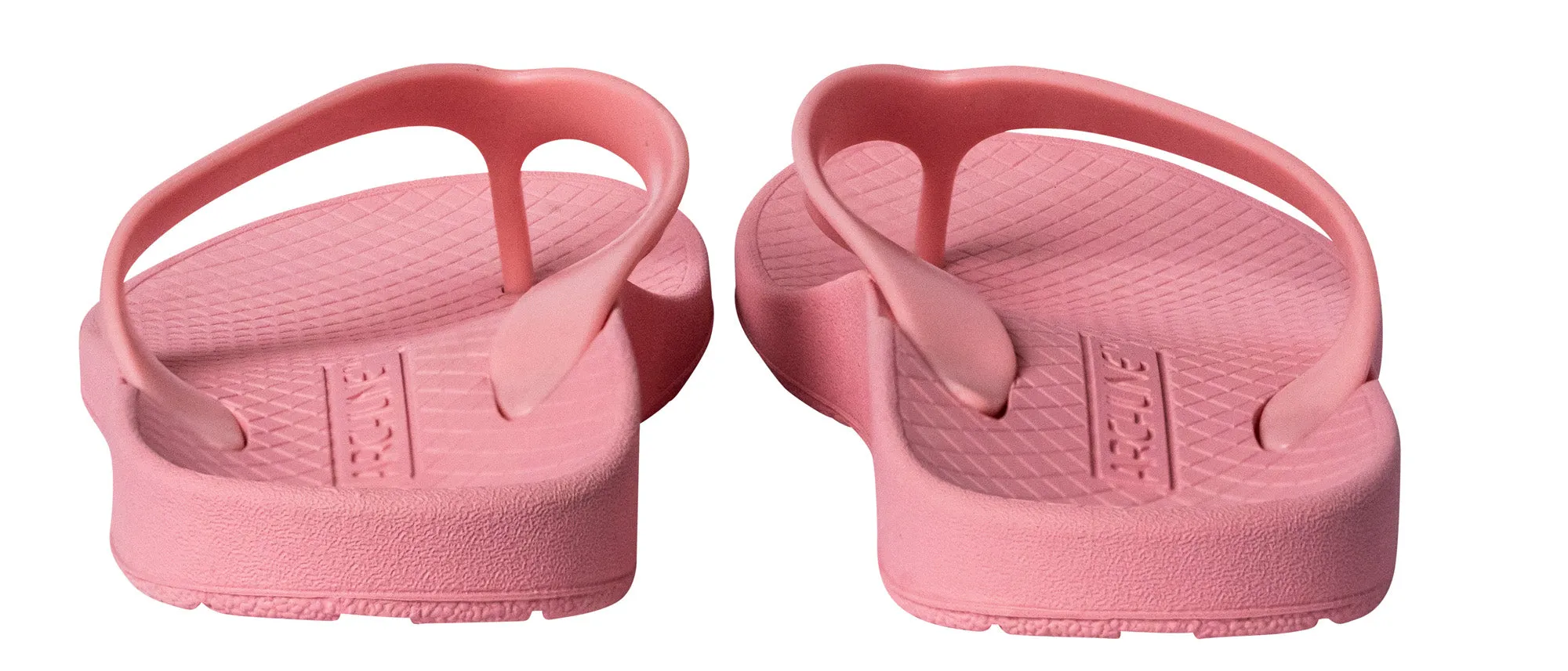 Archline Kids Orthotic Thongs – Coral Pink