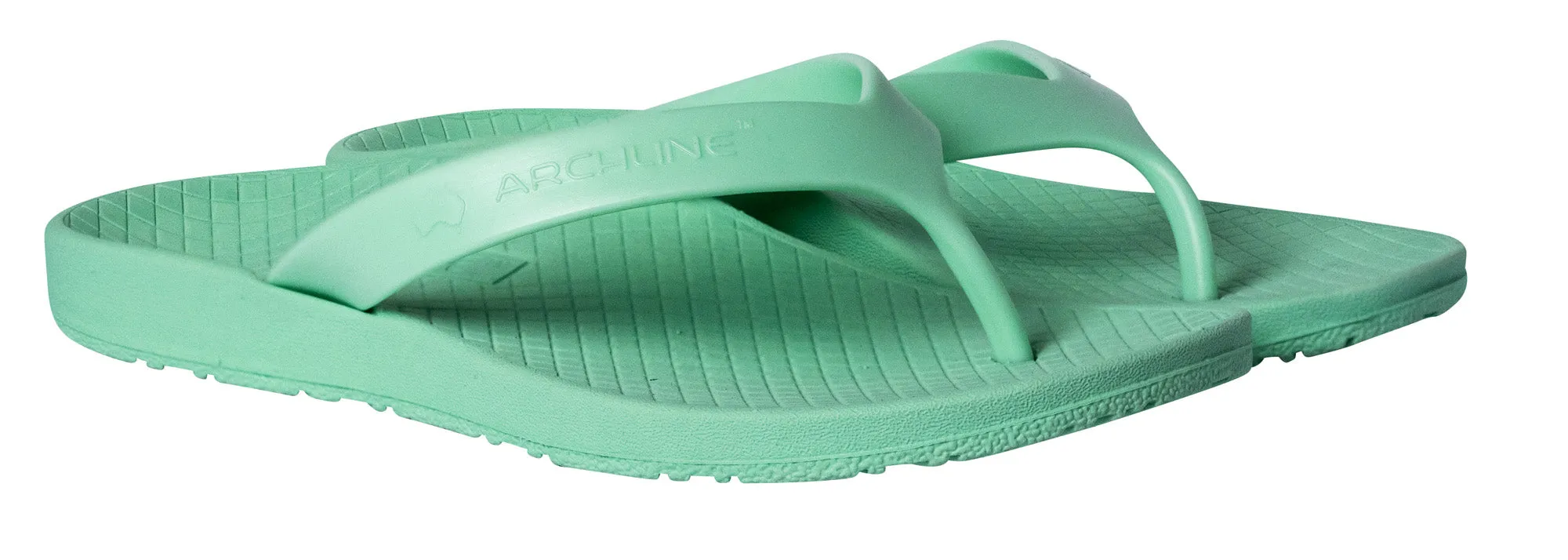 Archline Kids Orthotic Thongs – Dew Green