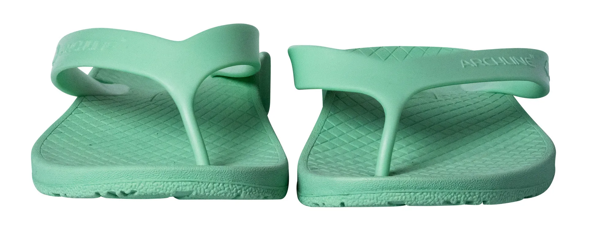 Archline Kids Orthotic Thongs – Dew Green