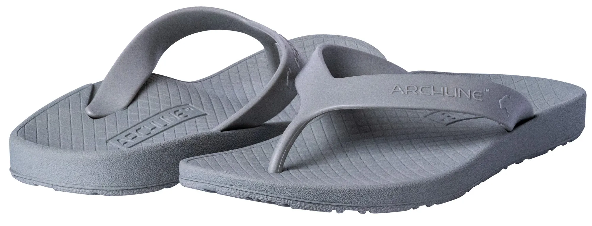 Archline Kids Orthotic Thongs – Grey