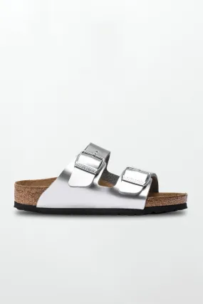 Arizona Kids Birko-Flor in Electric Metallic Silver