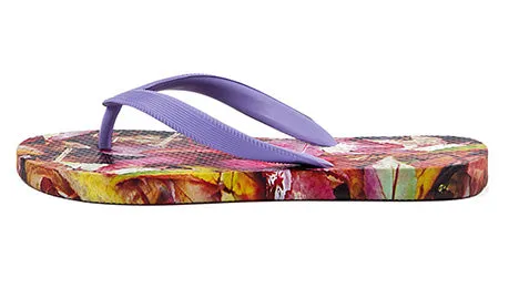 Autumn Leaves Beach Flip Flops