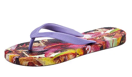 Autumn Leaves Beach Flip Flops