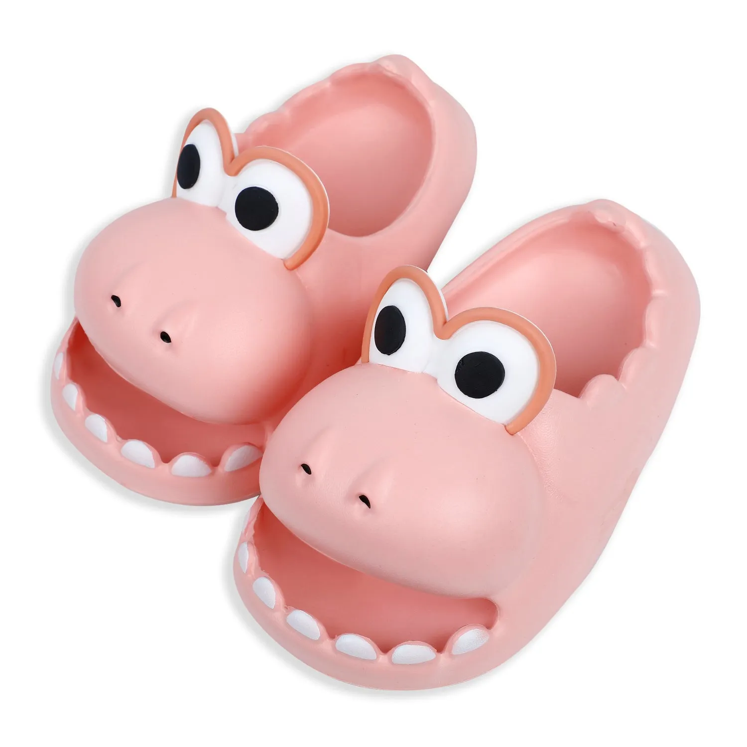 Baby Moo Crocodile Beach Slippers 3D Cartoon Sliders - Pink