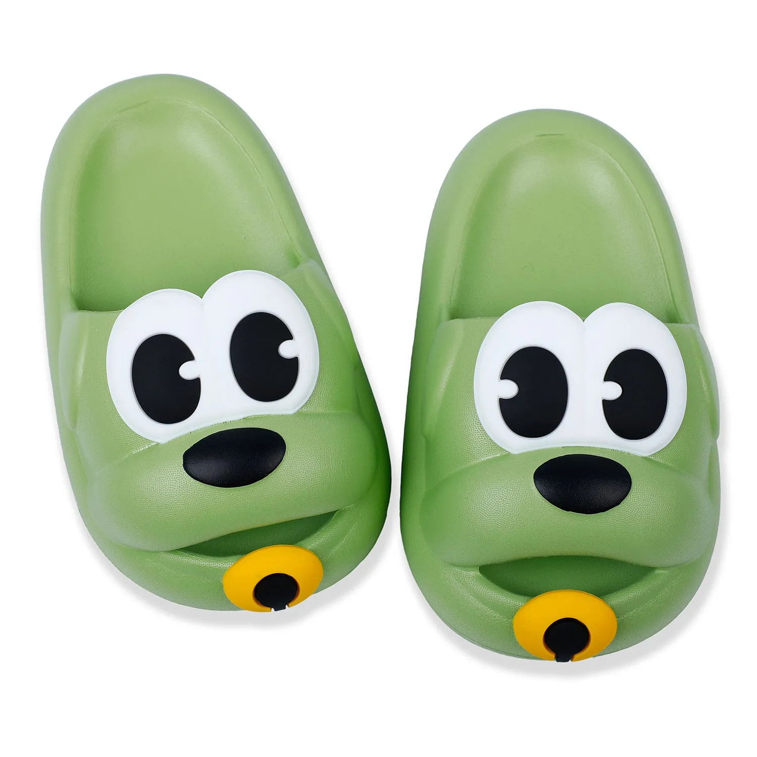 Baby Moo Dog Waterproof Soft Slippers Anti-Skid Sliders - Green