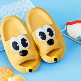 Baby Moo Dog Waterproof Soft Slippers Anti-Skid Sliders - Yellow