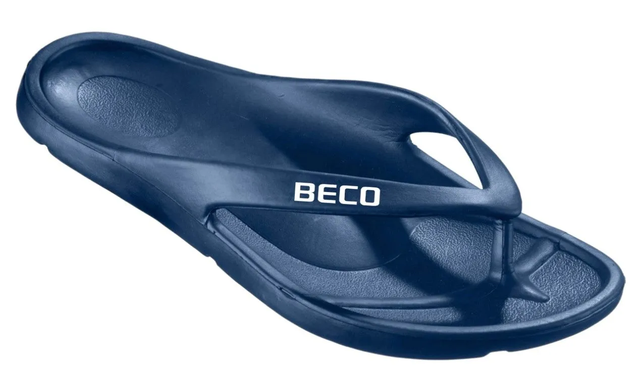 BECO V-Strap Unisex Pool Slippers - Navy