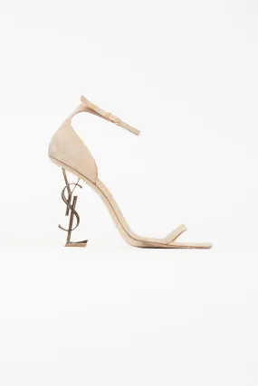 Beige Opyum 110 Logo Sandal