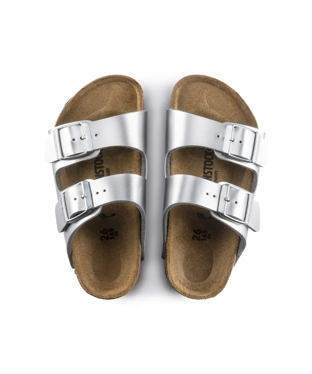 BIRKENSTOCK ARIZONA KIDS IN SILVER