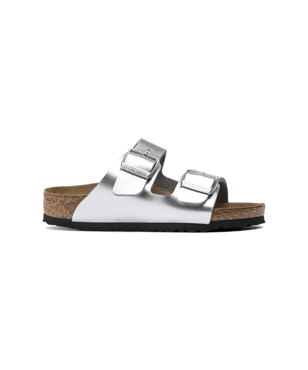 BIRKENSTOCK ARIZONA KIDS IN SILVER