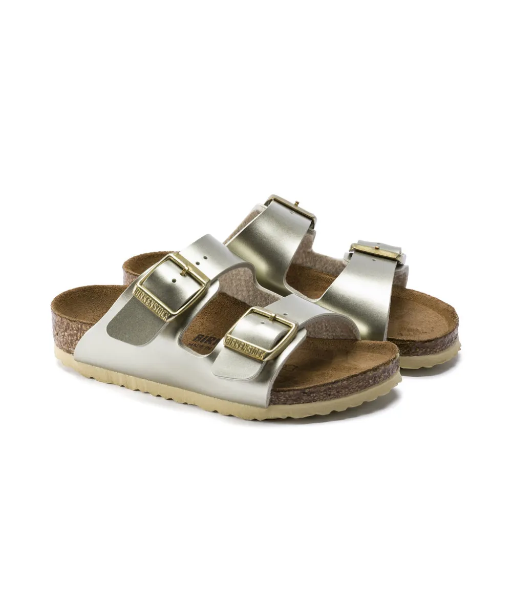 BIRKENSTOCK ARIZONA KIDS NARROW FIT IN METALLIC