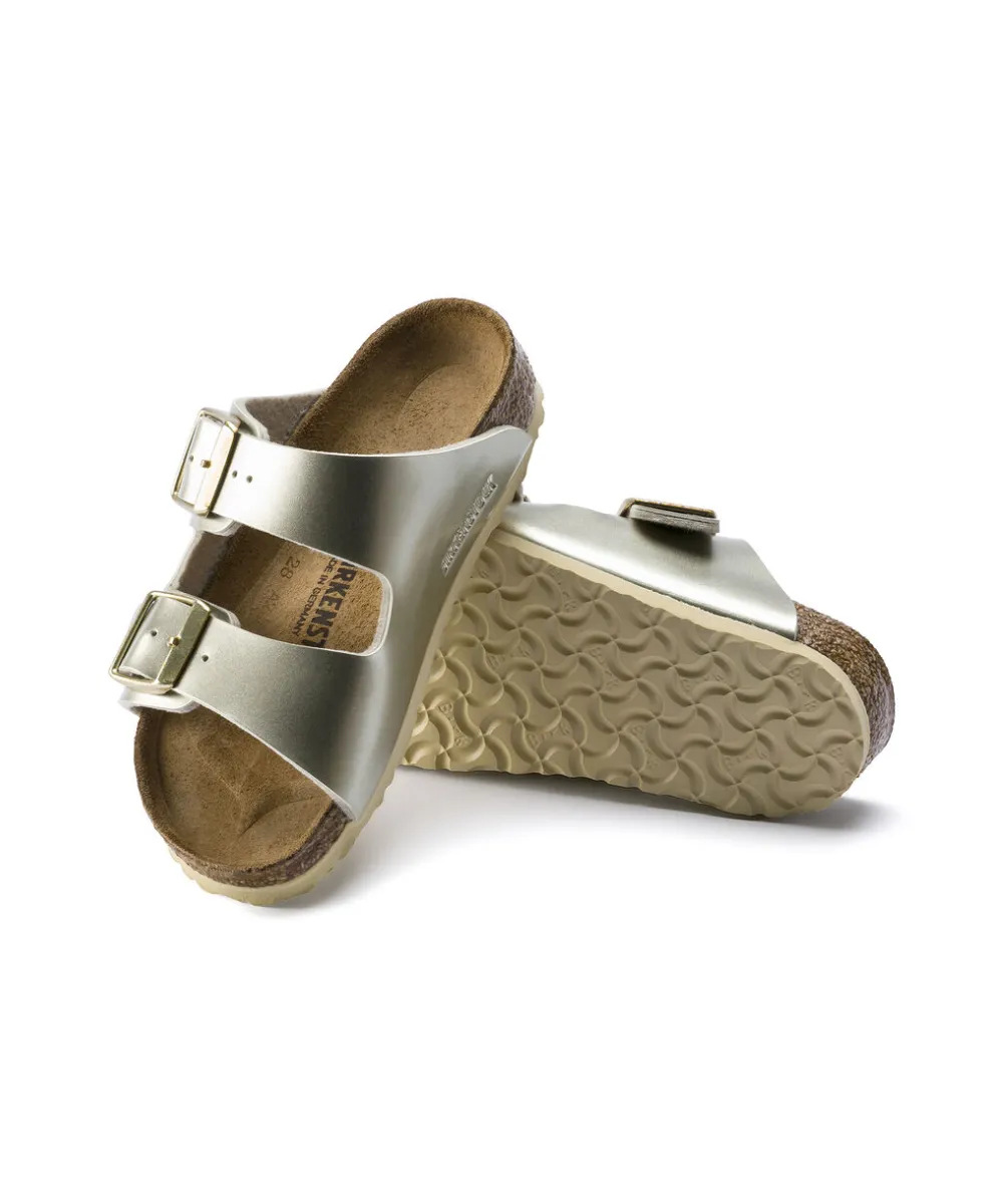 BIRKENSTOCK ARIZONA KIDS NARROW FIT IN METALLIC