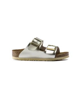 BIRKENSTOCK ARIZONA KIDS NARROW FIT IN METALLIC