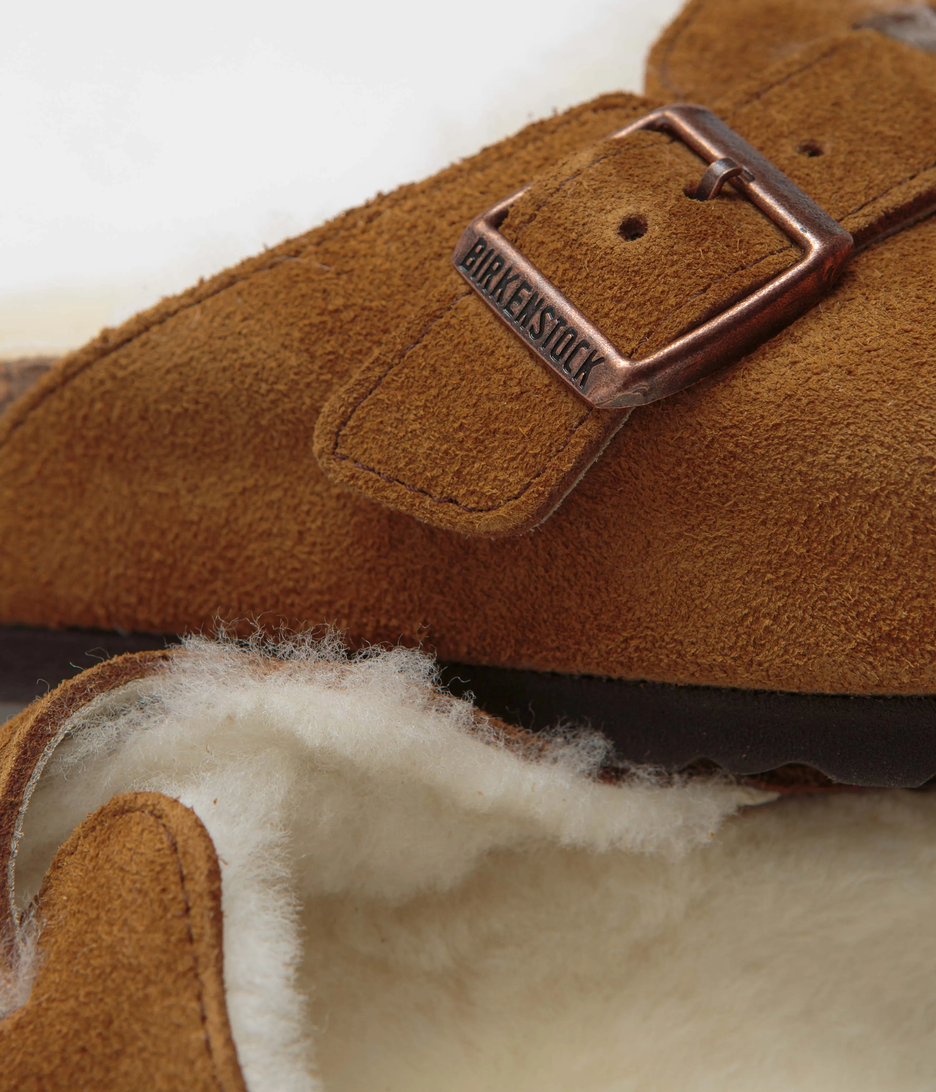 Birkenstock Boston Shearling Sandals - Mink