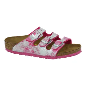 Birkenstock Kids' Florida Birko-Flor Sandals Stardust Pink 27 N