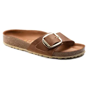 Birkenstock Madrid Big Buckle Sandals - Cognac