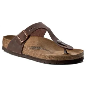 Birkenstock Unisex Sandals Gizeh Casual Slip-On Buckle Toe-Post Oiled Nubuck - UK 9.5